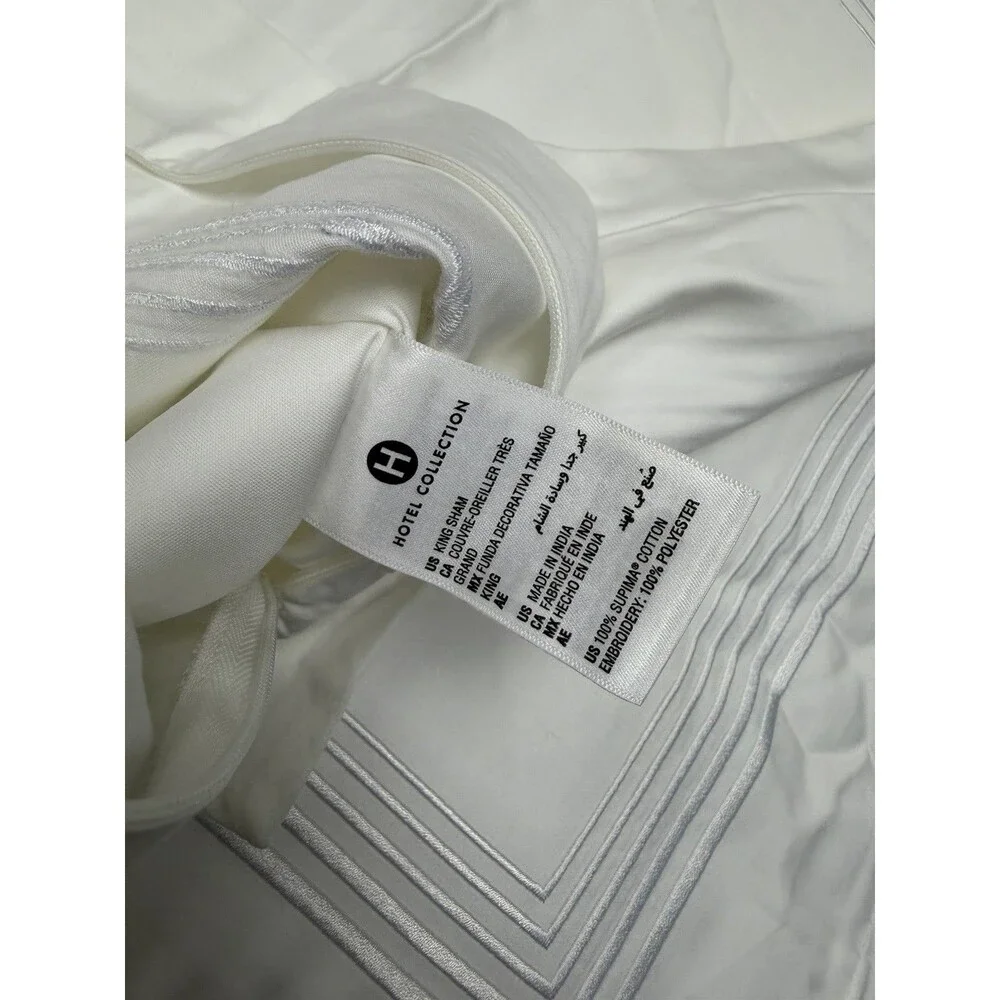 Hotel Collection Linea 680 Thread Count Supima KING Duvet Cover + 2 KING Shams